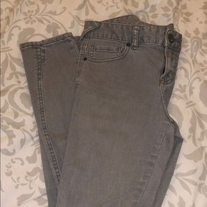 Free People Gray Ankle Length Jeans